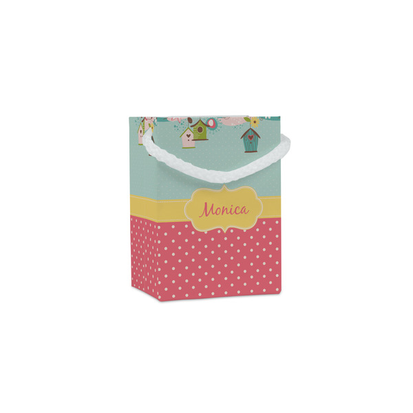 Custom Easter Birdhouses Jewelry Gift Bags (Personalized)