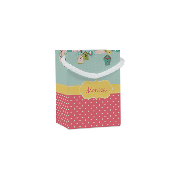 Custom Easter Birdhouses Jewelry Gift Bags - Gloss (Personalized)