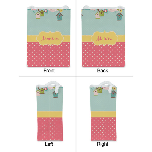 Easter Birdhouses Jewelry Gift Bag - Matte - Approval