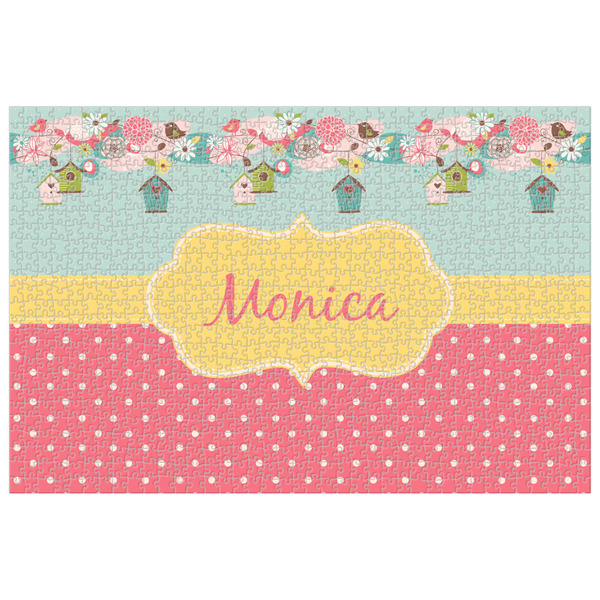 Custom Easter Birdhouses Jigsaw Puzzle - 1000-piece (Personalized)