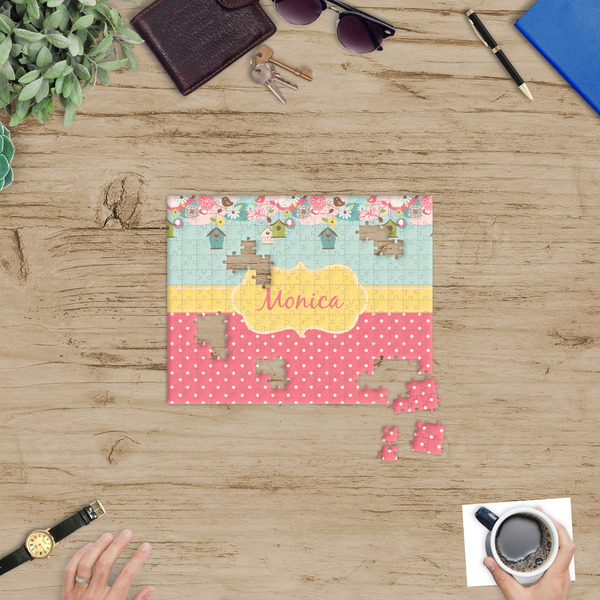 Easter Birdhouses Jigsaw Puzzle 252 Piece - In Context