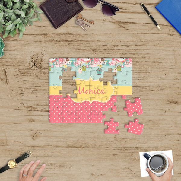 Easter Birdhouses Jigsaw Puzzle 30 Piece - In Context