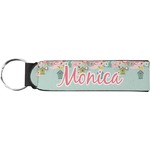 Easter Birdhouses Neoprene Keychain Fob (Personalized)
