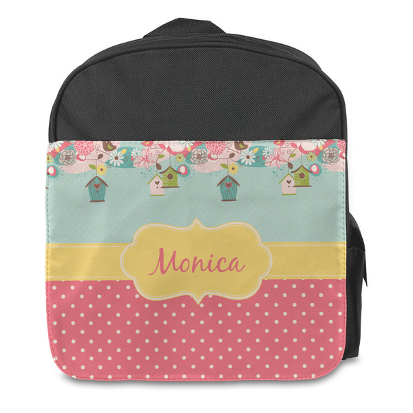 Easter Birdhouses Kids Backpack - Front