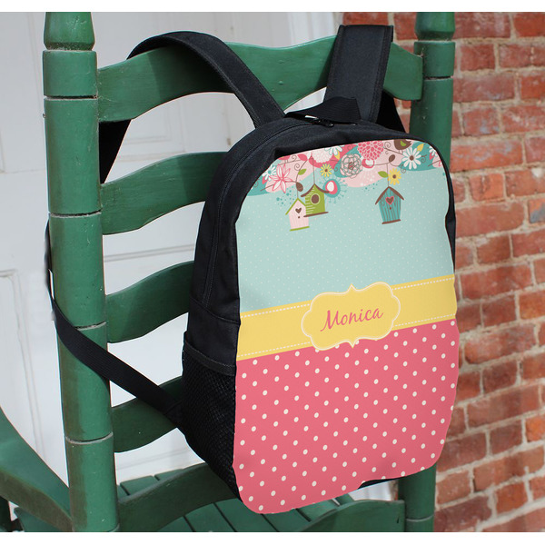 Easter Birdhouses Kids Backpack - In Context