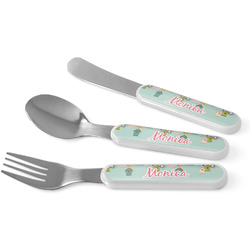 Easter Birdhouses Kid's Flatware (Personalized)