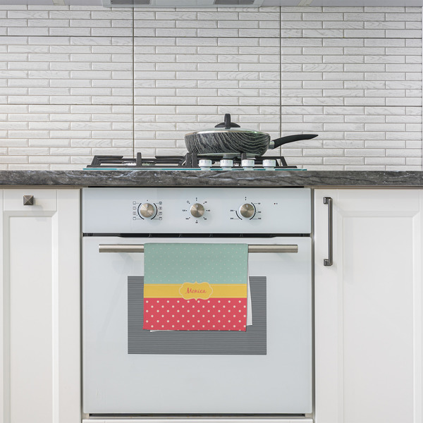 Easter Birdhouses Kitchen Towel - Poly Cotton - Lifestyle