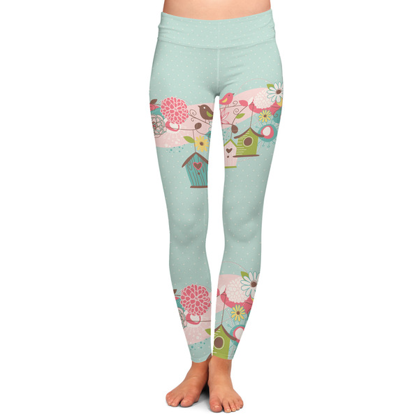 Custom Easter Birdhouses Ladies Leggings - Extra Small