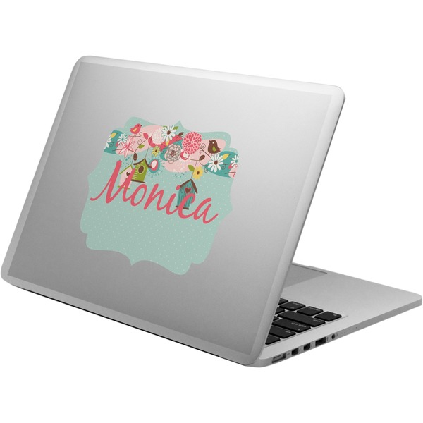 Custom Easter Birdhouses Laptop Decal (Personalized)
