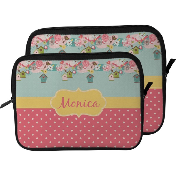 Easter Birdhouses Laptop Sleeve (Size Comparison)