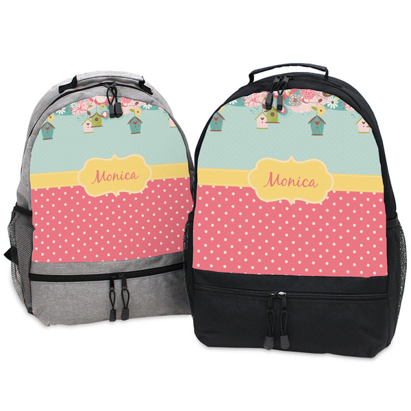 Easter Birdhouses Large Backpacks - Both
