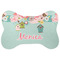 Easter Birdhouses Bone Shaped Dog Food Mat (Personalized)