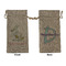 Easter Birdhouses Large Burlap Gift Bag - Front & Back (Personalized)