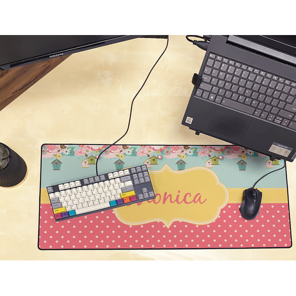 Easter Birdhouses Large Gaming Mats - LIFESTYLE