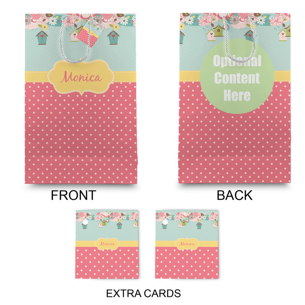 Easter Birdhouses Large Gift Bag - Approval