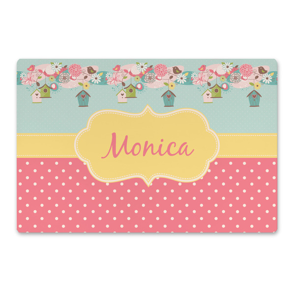 Custom Easter Birdhouses Large Rectangle Car Magnet (Personalized)