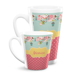 Easter Birdhouses Latte Mug (Personalized)