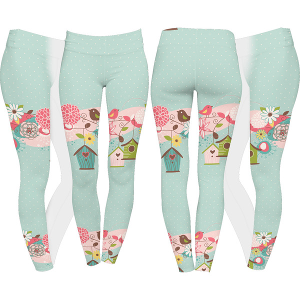 Easter Birdhouses Leggings Turn Around - Apvl