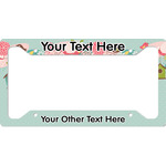 Easter Birdhouses License Plate Frame (Personalized)