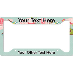 Easter Birdhouses License Plate Frame (Personalized)