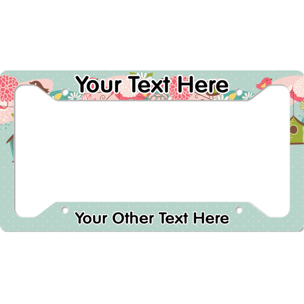 Custom Easter Birdhouses License Plate Frame (Personalized)