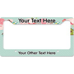 Easter Birdhouses License Plate Frame - Style B (Personalized)