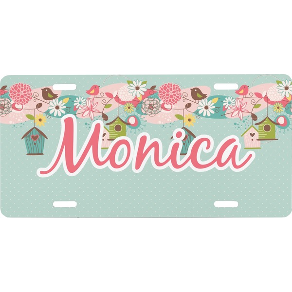 Custom Easter Birdhouses Front License Plate (Personalized)
