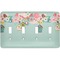 Easter Birdhouses Light Switch Cover (4 Toggle Plate)