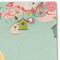 Easter Birdhouses Linen Placemat - DETAIL