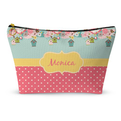 Easter Birdhouses Makeup Bag - Small - 8.5"x4.5" (Personalized)