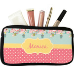 Easter Birdhouses Makeup / Cosmetic Bag - Small (Personalized)
