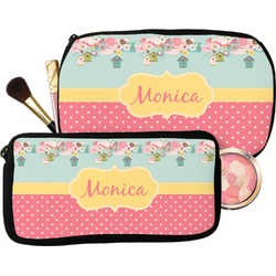 Easter Birdhouses Makeup / Cosmetic Bag (Personalized)