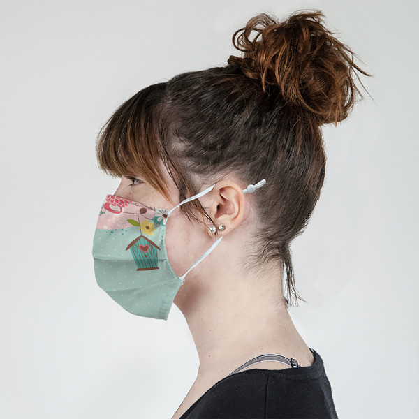 Easter Birdhouses Mask - Side View on Girl