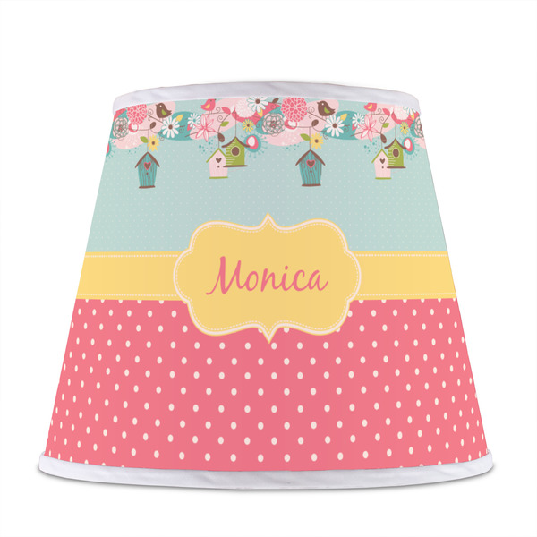 Easter Birdhouses Poly Film Empire Lampshade - Front View