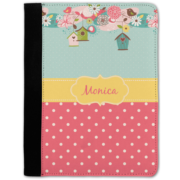 Custom Easter Birdhouses Notebook Padfolio w/ Name or Text