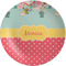 Easter Birdhouses Melamine Salad Plate - 8" (Personalized)