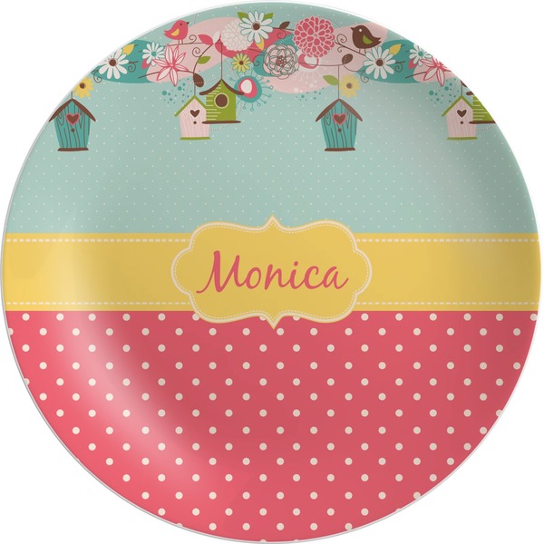 Custom Easter Birdhouses Melamine Plate (Personalized)