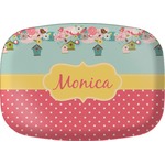 Easter Birdhouses Melamine Platter (Personalized)