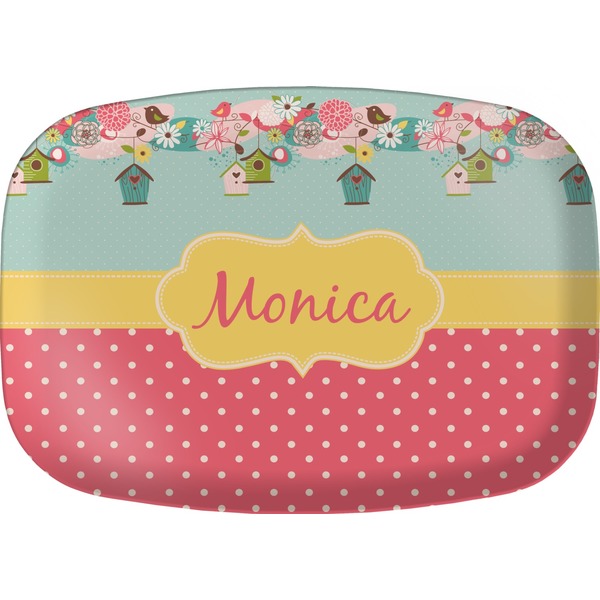 Custom Easter Birdhouses Melamine Platter (Personalized)