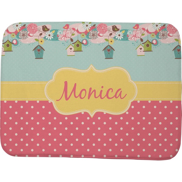 Easter Birdhouses Memory Foam Bath Mat 48 X 36