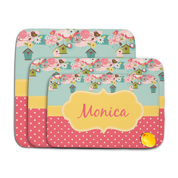 Easter Birdhouses Memory Foam Bath Mat - MAIN PARENT
