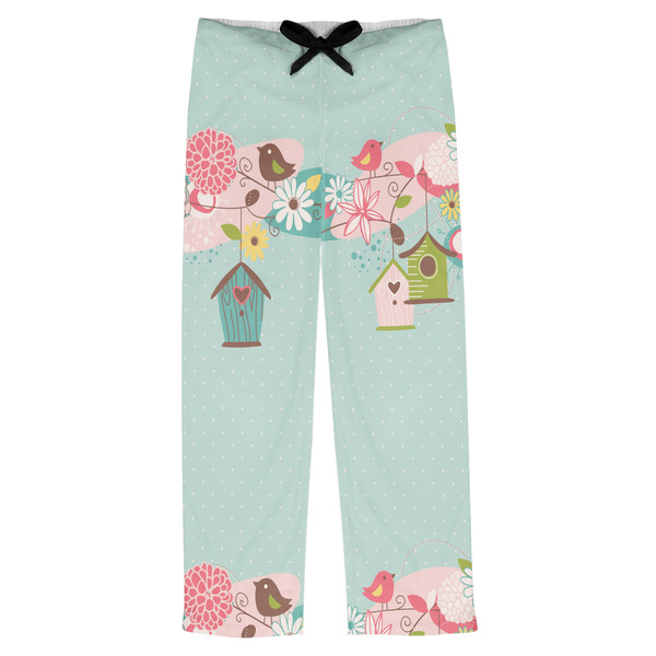 Custom Easter Birdhouses Mens Pajama Pants - XS