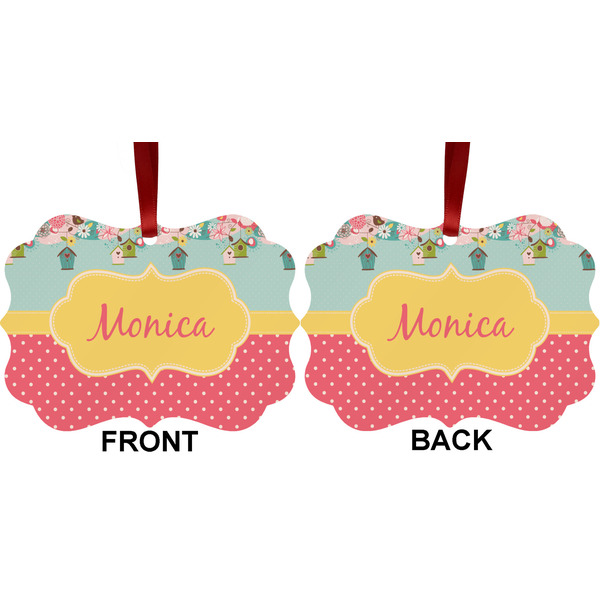 Easter Birdhouses Metal Benilux Ornament - Front and Back (APPROVAL)