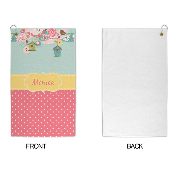 Easter Birdhouses Microfiber Golf Towels - APPROVAL