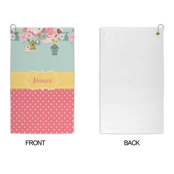 Easter Birdhouses Microfiber Golf Towels - APPROVAL