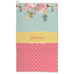 Easter Birdhouses Microfiber Golf Towel (Personalized)