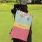 Easter Birdhouses Microfiber Golf Towels - Small - LIFESTYLE