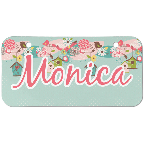 Easter Birdhouses Mini Bicycle License Plate - Two Holes