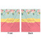Easter Birdhouses Minky Blanket - 50"x60" - Double Sided - Front & Back