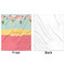 Easter Birdhouses Minky Blanket - 50"x60" - Single Sided - Front & Back
